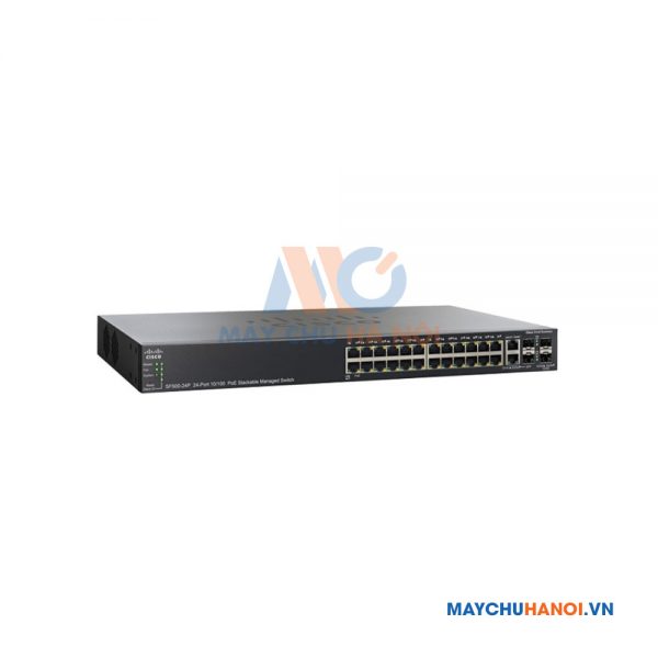 Cisco SF500-24P 24-Port 10 100 POE Stackable Managed Switch