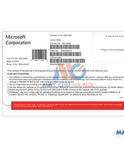 Hệ điều hành Windows 10 Pro 64Bit Eng Intl 1pk DSP OEI DVD FQC( 08929)