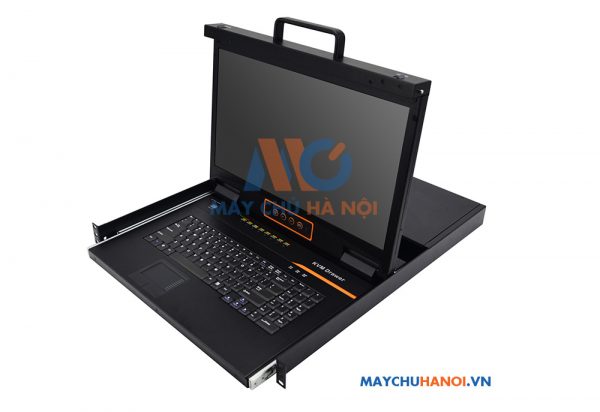 KINAN HT6808 KVM OVER IP Switch 18.5inch LCD 8 cổng