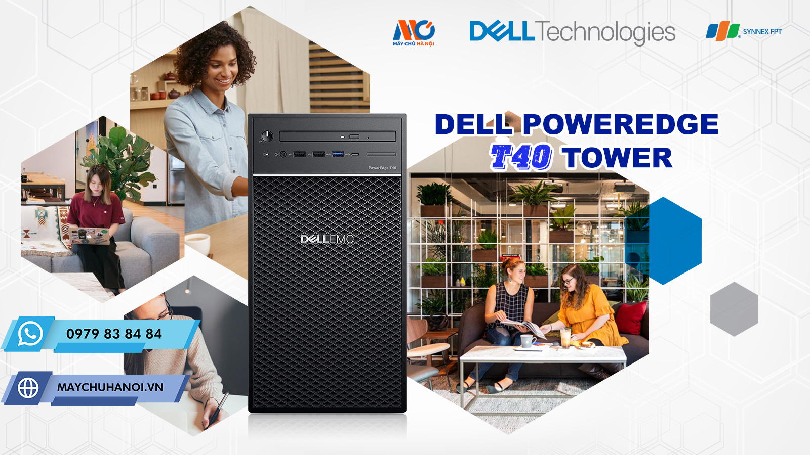 Dell PowerEdge T40 Tower Server – Máy chủ cho doanh nghiệp vừa và nhỏ