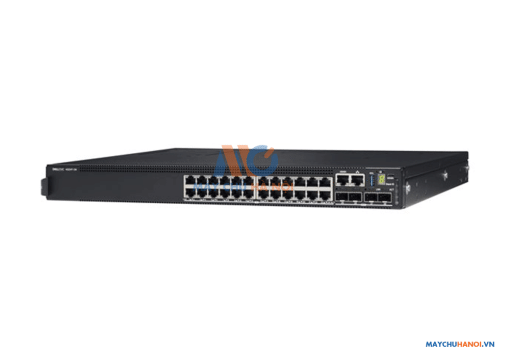 Powerswitch N2224X-ON, 24x1/2.5G, 4x25G, 2x40G Stacking, 1xAC PSU, IO/PS airflow, OS6