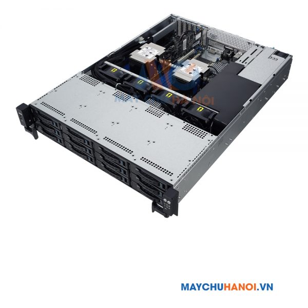 Máy chủ Asus RS520-E9 (Intel Xeon 4210R*2/32GB*4/1.2TB_SAS*8/DVD-RW(ext)/PIKE II 3108-8i/800W*2/K&M/BẠC) (90SF0051-M004B0)