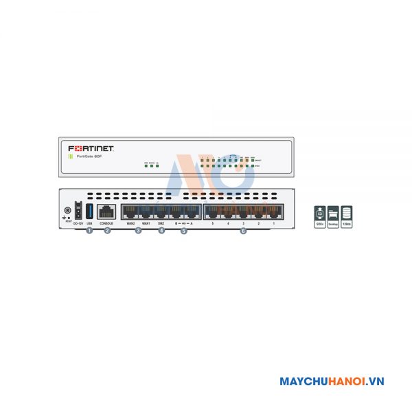 Thiết bị tường lửa Fortinet FG-60F ( FortiGate FortiWiFi 60 )