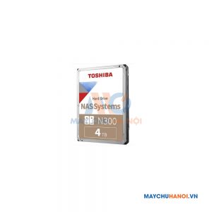 Ổ Cứng HDD Toshiba N300 4TB NAS SATA3 7200RPM 128MB Cache 3.5inch (HDWQ140UZSVA)