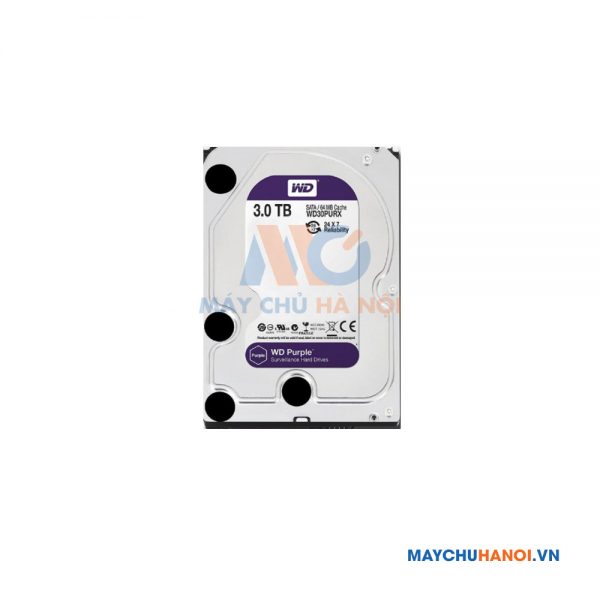 Ổ Cứng HDD Western Digital Purple 3TB 3.5inch SATA3 64MB Cache IntelliPower WD30PURZ