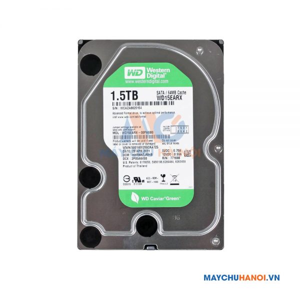 Ổ Cứng HDD WD Caviar Green 1.5TB SATA 6Gb/S Intellipower 64MB 3.5inch WD15EARX