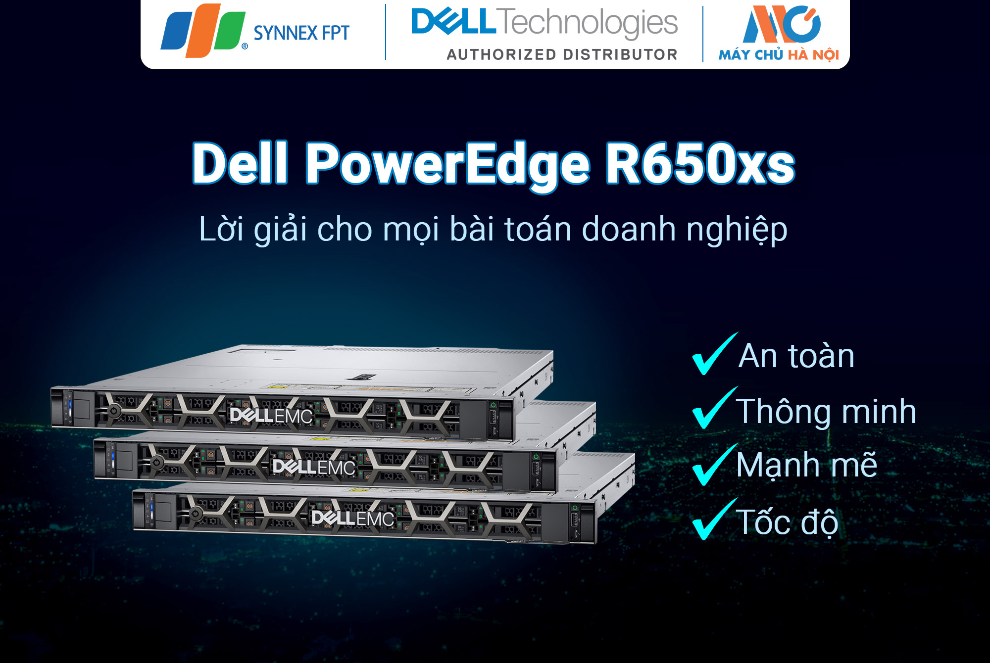 Máy chủ Dell PowerEdge R650xs: Lựa chọn Tốc độ – Bảo mật – Cơ bắp cho doanh nghiệp