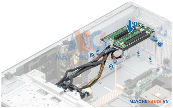 Bộ Rider + dây nguồn phụ lắp T550 ( DP/N:1DF5G) lắp cho 1 Card màn hình.