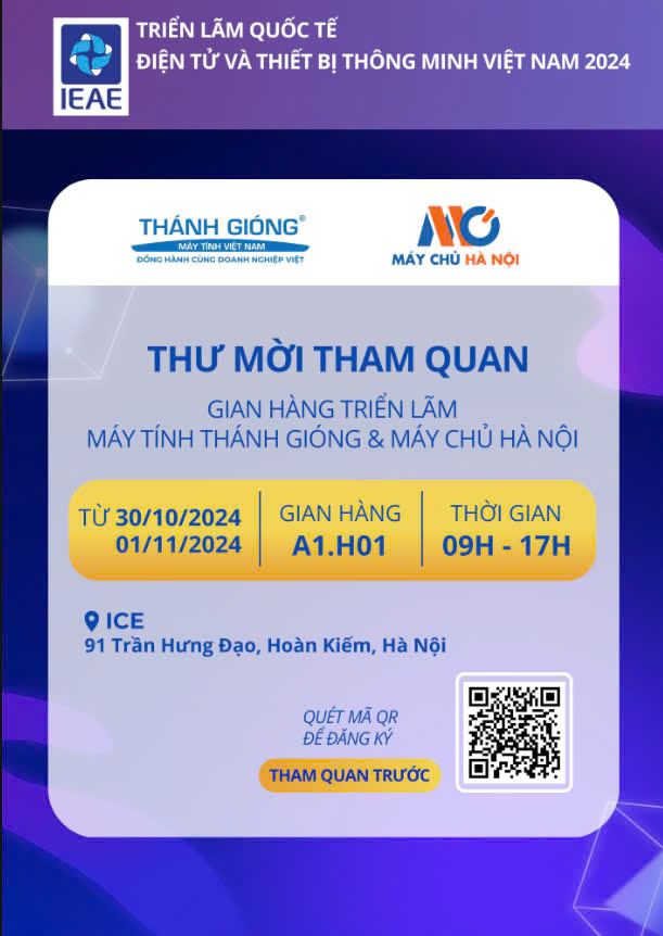 Máy Chủ Hà Nội Tham Gia Triển Lãm Quốc Tế Điện Tử & Thiết Bị Thông Minh Việt Nam 2024