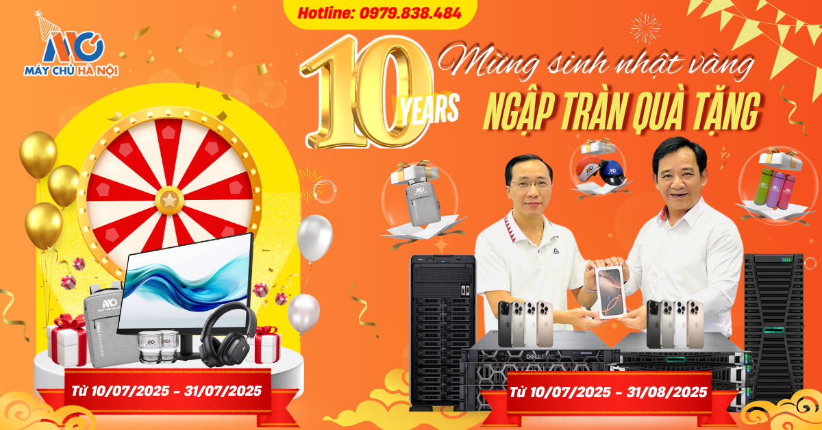 “MÁY CHỦ HÀ NỘI – 10 NĂM KHÁT VỌNG VƯƠN TẦM” | MỪNG SINH NHẬT VÀNG – NGẬP TRÀN QUÀ TẶNG