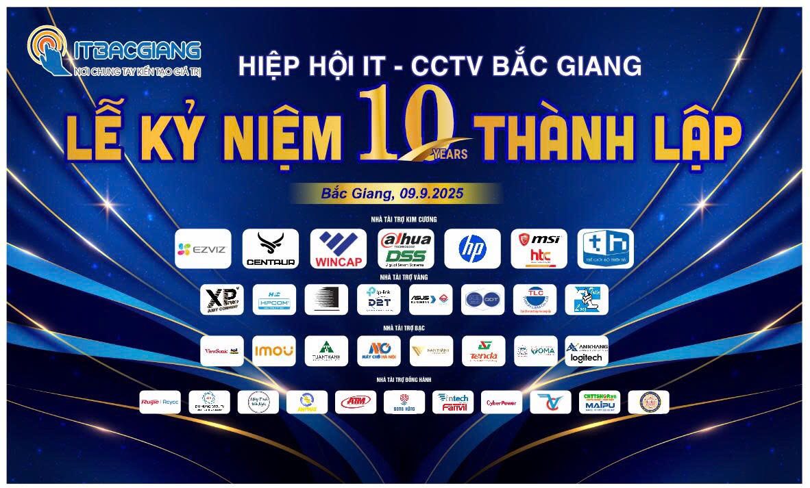 Máy Chủ Hà Nội Tham Dự Lễ Kỷ Niệm 10 Năm Thành Lập Hiệp Hội IT – CCTV Bắc Giang