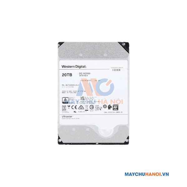 Ổ Cứng WD Ultrastar DC HC555 20TB Enterprise 3.5in SE SATA 6Gb/s 7200RPM 512MB Cache (WUH722020CLE6L4) Ổ Cứng WD Ultrastar DC HC555 20TB Enterprise 3.5in SE SATA 6Gb/s 7200RPM 512MB Cache (WUH722020CLE6L4)