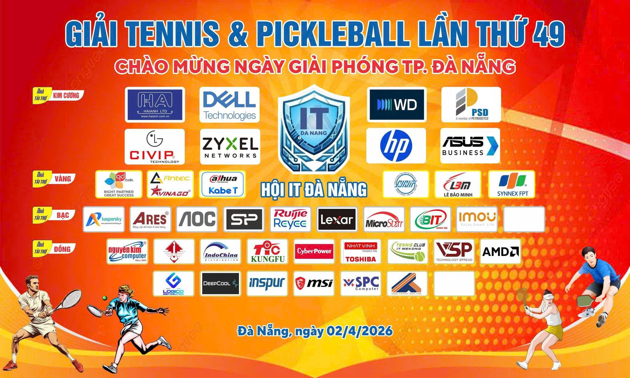 Máy Chủ Hà Nội Tham Dự Giải Tennis & Pickleball IT Đà Nẵng Lần Thứ 49
