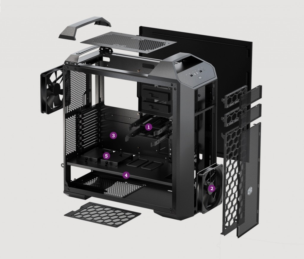 Cooler Master ra mắt MasterCase – Vỏ máy tính cỡ trung đầu tiên trên thế giới