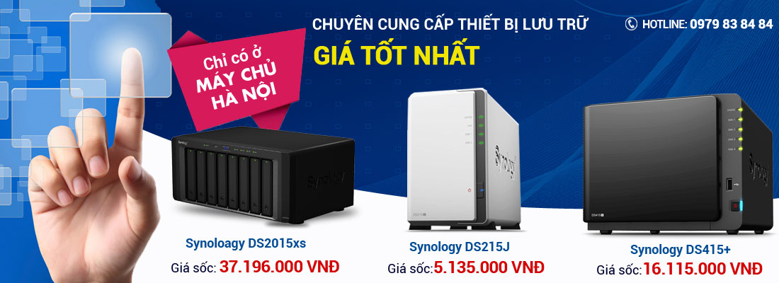 Phân phối và cung cấp thiết bị lưu trữ NAS SYNOLOGY