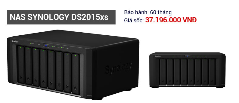 Thiết bị lưu trữ NAS SYNOLOGY DS2015XS