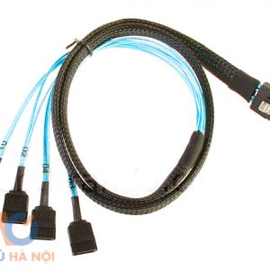 Cáp  Internal Mini SAS to 4 SATA Cable SFF-8087 Cable 1-4 màu xanh