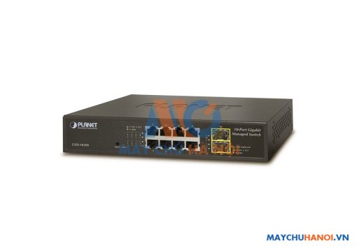 8-Port 10/100/1000Mbps + 2-Port 100/1000X SFP Managed Ethernet Switch PLANET GSD-1020S