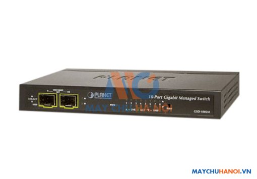 8-Port 10/100/1000Mbps + 2-Port 100/1000X SFP Gigabit Desktop GSD-1002M