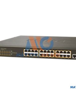 24-port 10/100/1000Mbps PoE Switch PLANET GS-4210-24P2S