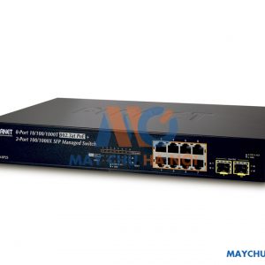 8-port 10/100/1000Mbps PoE Switch PLANET GS-4210-8P2S