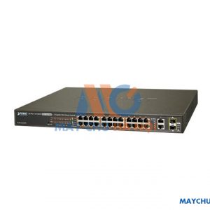 24-port 10/100Mbps PoE Switch PLANET FGSW-2624HPS