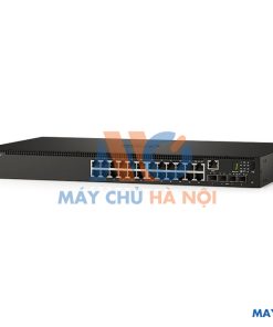 Switch Dell Networking N1524P, PoE+, 24x 1GbE + 4x 10GbE SFP+ fixed ports, Stacking, IO to PSU airflow, AC