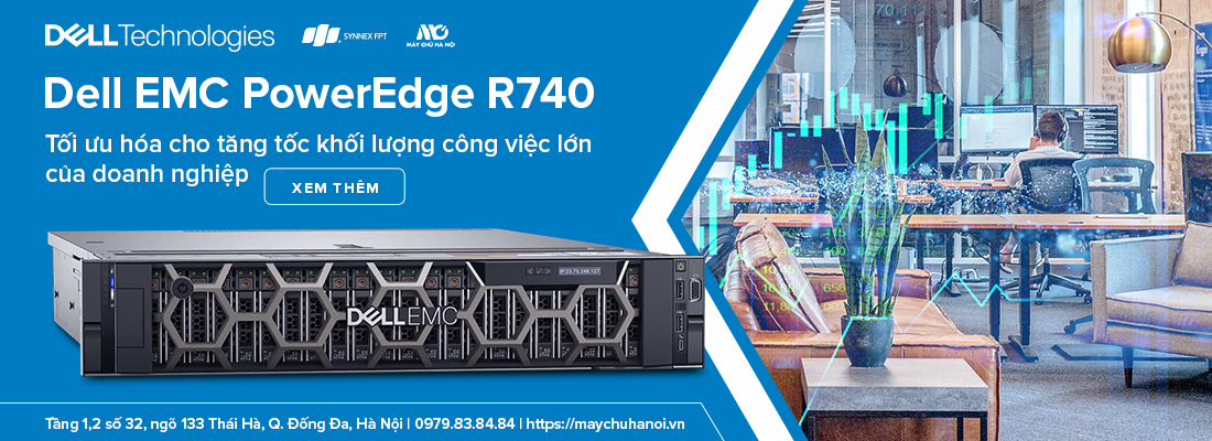 Máy chủ Dell EMC  PowerEdge R740 tối ưu hóa cho doanh nghiệp