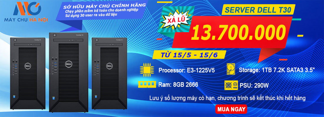 DELL POWEREDGE T30 GIẢM GIÁ CỰC SỐC (XẢ LŨ)