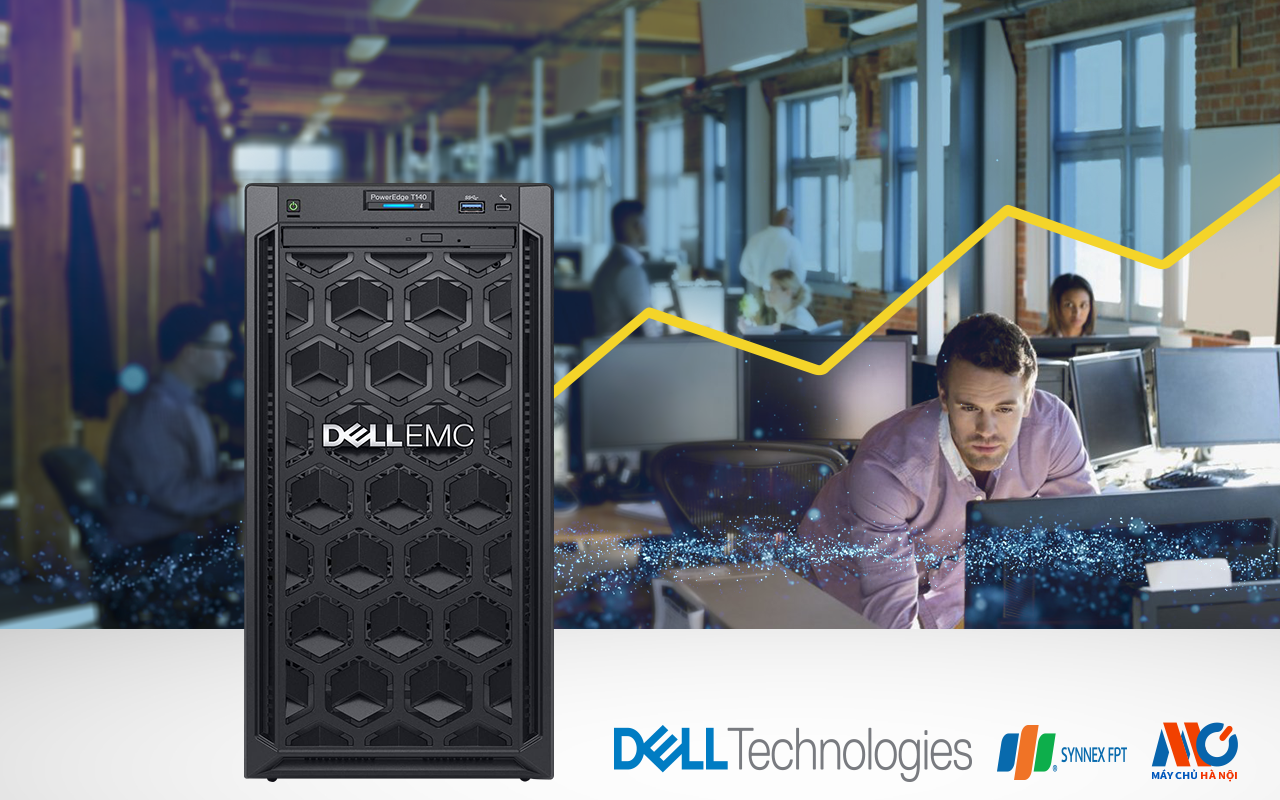 Máy chủ DellEMC PowerEdge T140 – Máy chủ đa năng tầm trung mạnh mẽ